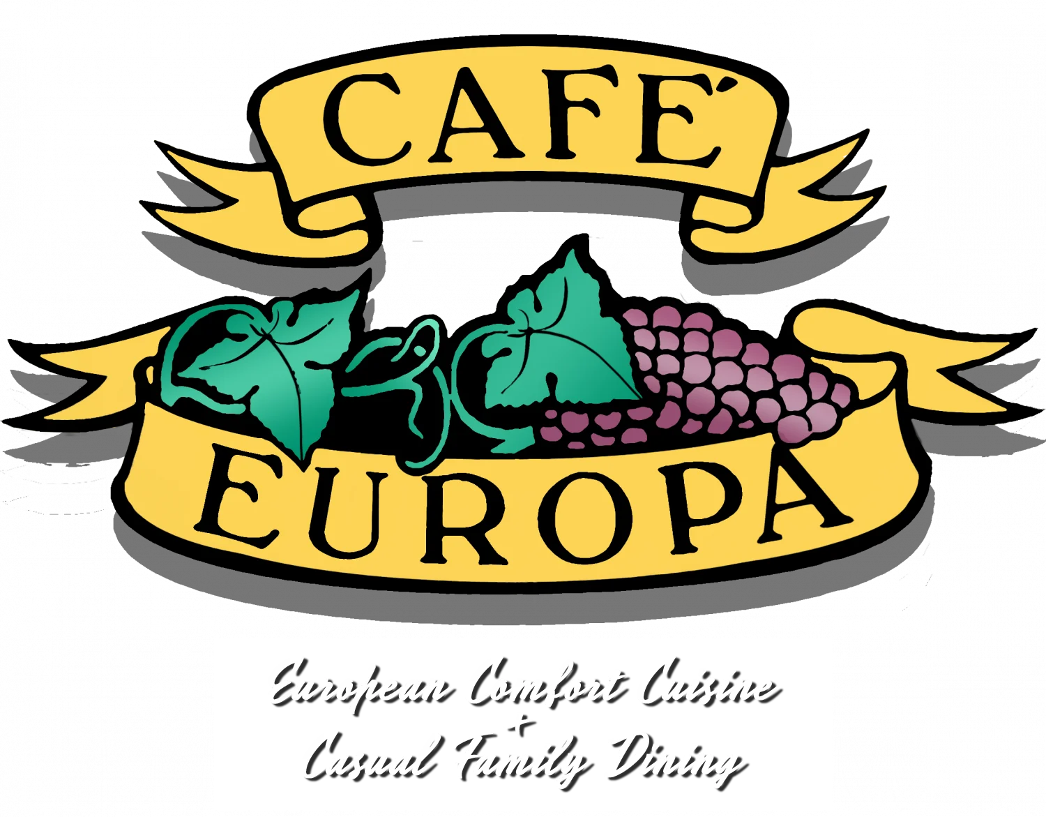 Cafe Europa Logo European Comfort Food and Family Dining Restaurant